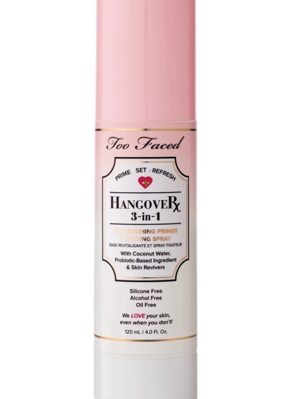Too Faced Hangover Rx 3-in-1 Replenishing Primer & Setting Spray - Full size